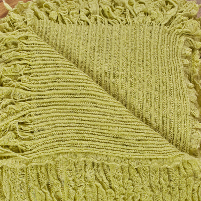 August Grove Melisande Ruffled Throw Blanket & Reviews Wayfair